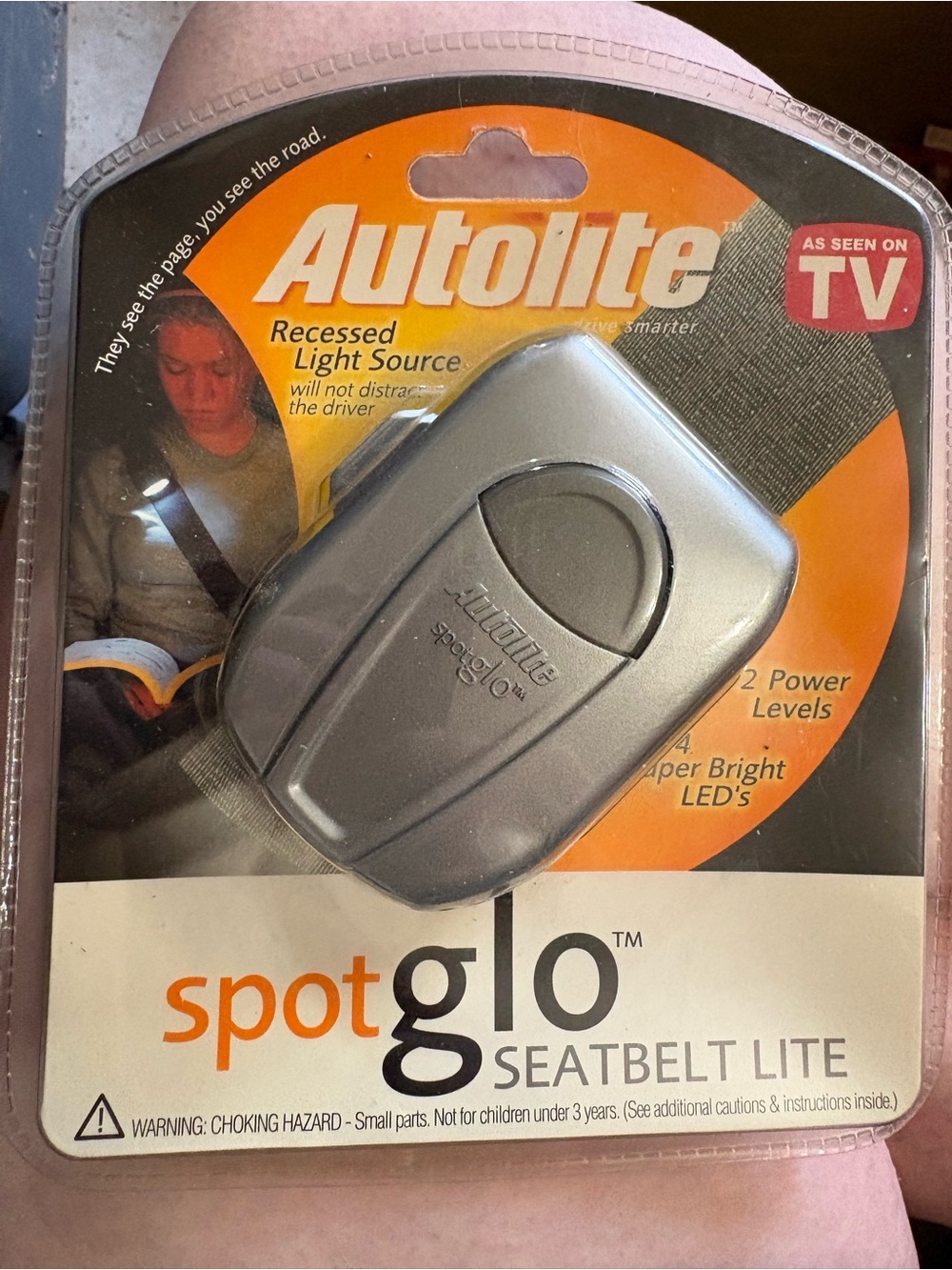 Autolite Spotglo Seatbelt Light - Silver LED Clip-On